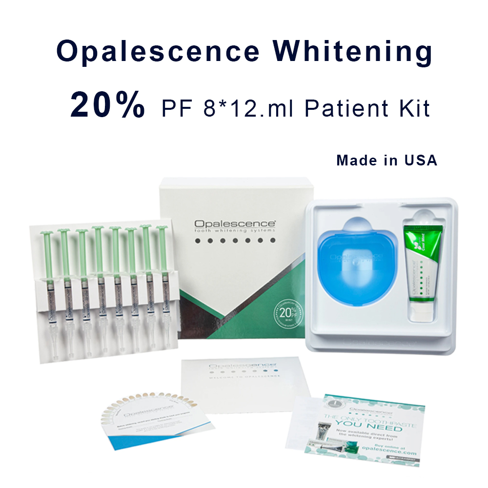 Teeth Whitening Hismile - 20% pF 20 16ชุดเจล8x1.2มล. ชุดคนไข้อัลตร้าเดนต์ฟอกสีมืออาชีพที่บ้านวัสดุทันตกรรม16%