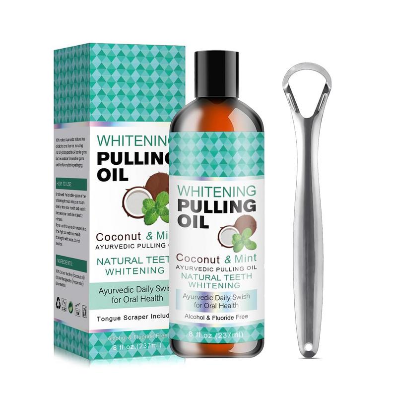 Coconut Oil Pull - น้ำยาบ้วนปากปราศจากแอลกอฮอล์237มล. น้ำยาบ้วนปากน้ำยาอุปกรณ์ดูแลสุขภาพบ้วนปากกลิ่นมะพร้าว