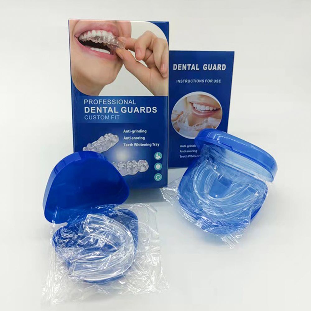 Teeth Whitening Mouth Guard - บดแน่นหยุดการนอนกรนกล่องฟันทันตกรรม Care Night Mouthguard จัดฟันกล่องฟอกสีฟันถาด Bleach
