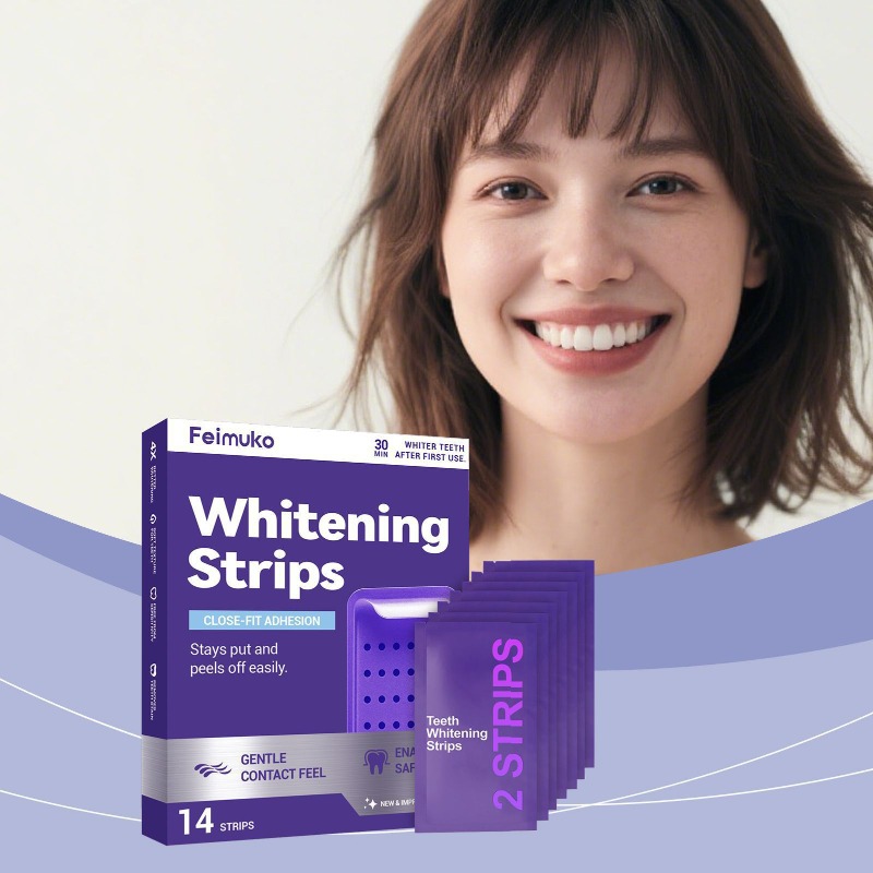 Teeth Whitening Effective - แผ่นฟอกสีฟัน แผ่นฟอกสีฟันที่ปลอดภัยและมีประสิทธิภาพสำหรับฟันที่บอบบาง ใช้งานง่ายและถอดออกได้