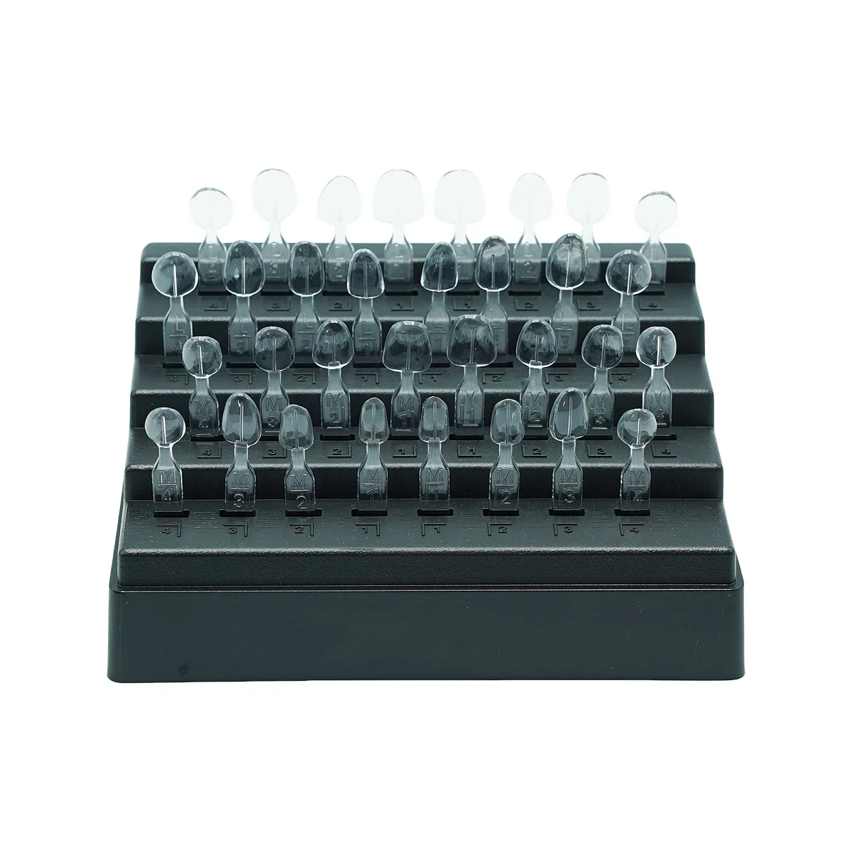 Teeth Whitening Moulds - ชุดอุปกรณ์ทำแม่พิมพ์สำหรับงานทันตกรรม 2 ชุด สำหรับวีเนียร์เรซินคอมโพสิต ฟิลเลอร์แบบใช้แสงสำหรับฟันหน้า ชุดเครื่องมือฟอกสีฟัน