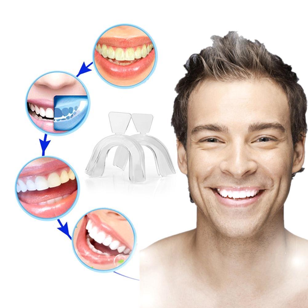 Teeth Whitening Mouth Guard - ที่ครอบฟันซิลิโคนสำหรับจัดฟัน ป้องกันการนอนกัดฟัน ฟอกสีฟัน ถาดใส่ฟันสำหรับชกมวย ป้องกันฟัน