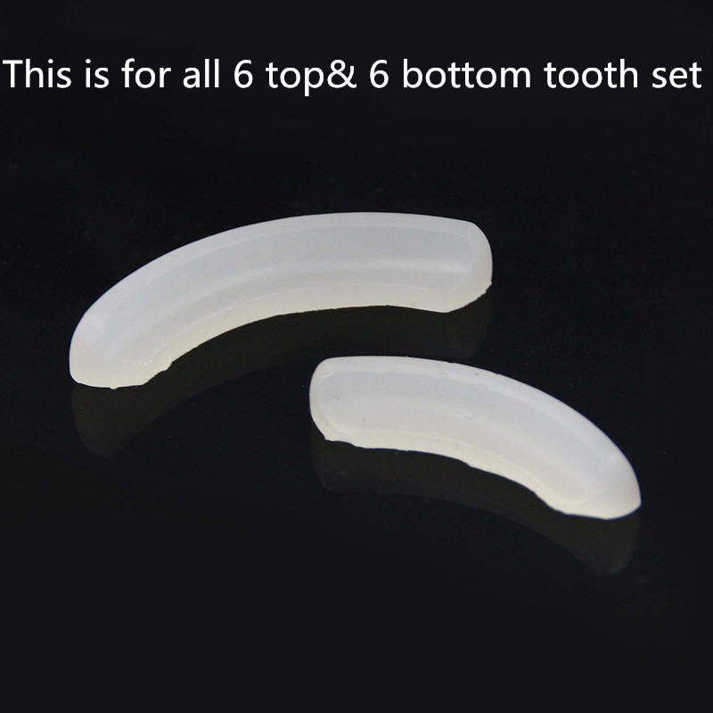 Teeth Whitening Moulds - จิงโจ้2 Pcs Grills Molding แถบยึดซิลิโคนด้านบน &