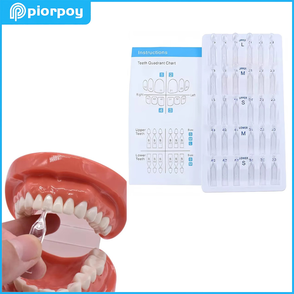 Teeth Whitening Moulds - PIORPOY ทันตกรรมเรซินคอมโพสิต Veneers แม่พิมพ์ 30 ชิ้น/กล่อง