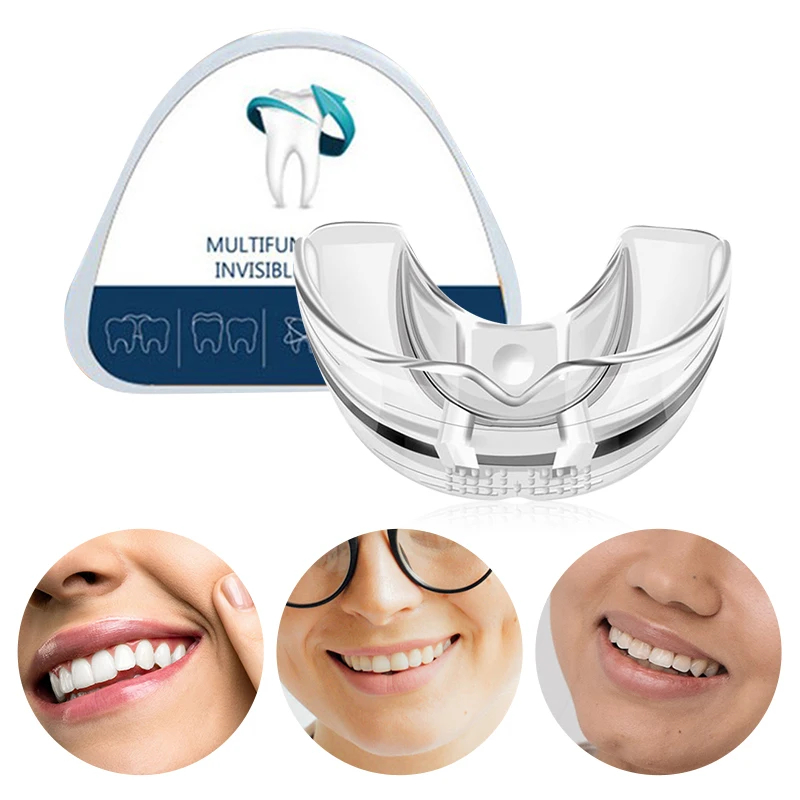 Teeth Whitening Mouth Guard - 3 ขั้นตอนทันตกรรมจัดฟันฟัน Retainer Bruxism Mouth GUARD