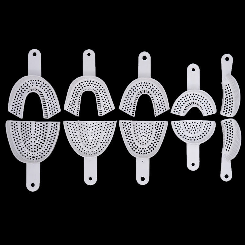 Teeth Whitening Trays - 1 คู่ทิ้งทันตกรรม Impression ถาดพลาสติกฟันผู้ถือพลาสเตอร์ถาดช้อน Oral สุขอนามัยเครื่องมือทันตแพทย์