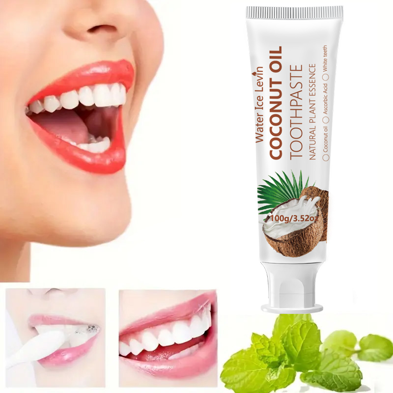 Coconut Oil Pull - ยาสีฟันน้ำมันมะพร้าว 100 กรัม สารสกัดจากพืชธรรมชาติ ฟันขาวสะอาด ลมหายใจสดชื่น