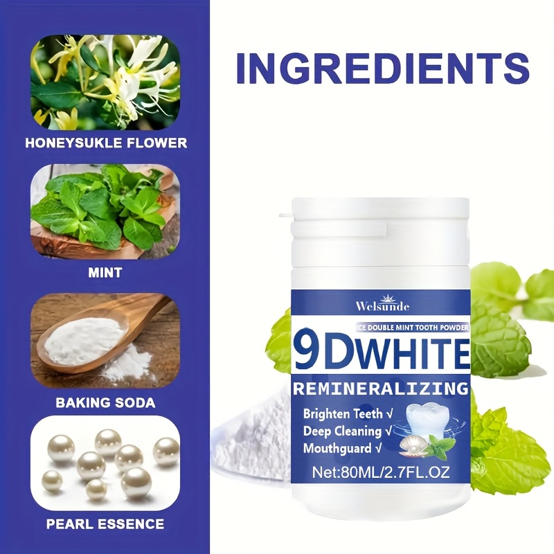 ผงฟันไฮโดรซีอะพาไทต์ 9D ไวท์ ร - Teeth Whitening Hismile บทวิจารณ์และราคา