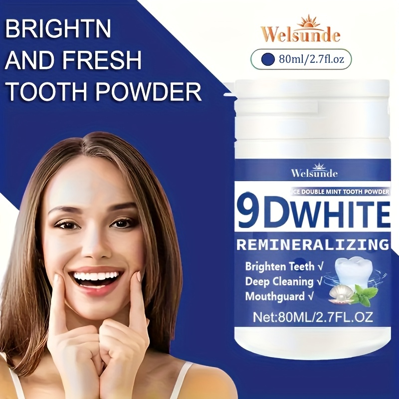ผงฟันไฮโดรซีอะพาไทต์ 9D ไวท์ ร - Teeth Whitening Hismile บทวิจารณ์และราคา