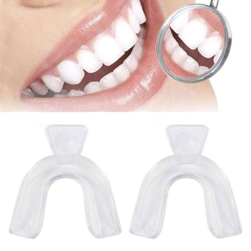 ถาดซิลิโคนแบบสวมใส่สบายสำหรับก - Teeth Whitening Mouth Guard บทวิจารณ์และราคา