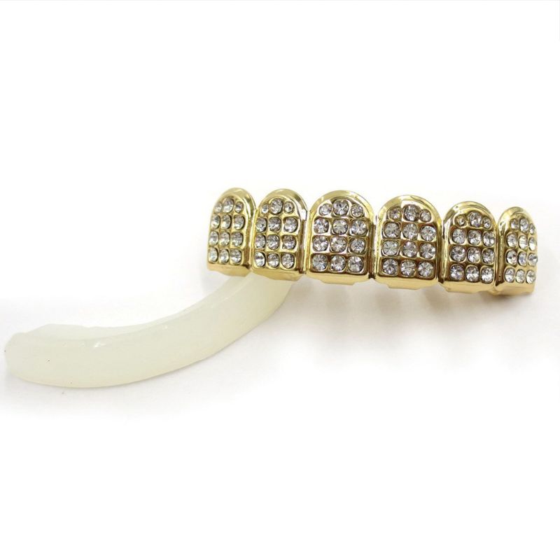 แฟชั่น HIPHOP ฟัน Braces ทอง/เ - Teeth Whitening Moulds บทวิจารณ์และราคา