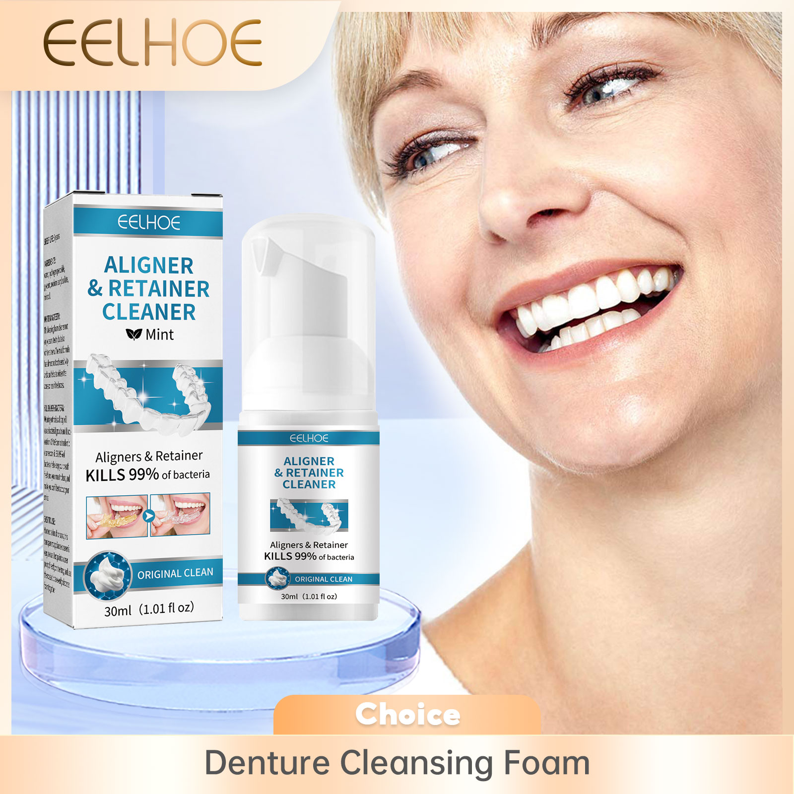 Aligner ฟันปลอมทําความสะอาดโฟม - Teeth Whitening Cream บทวิจารณ์และราคา
