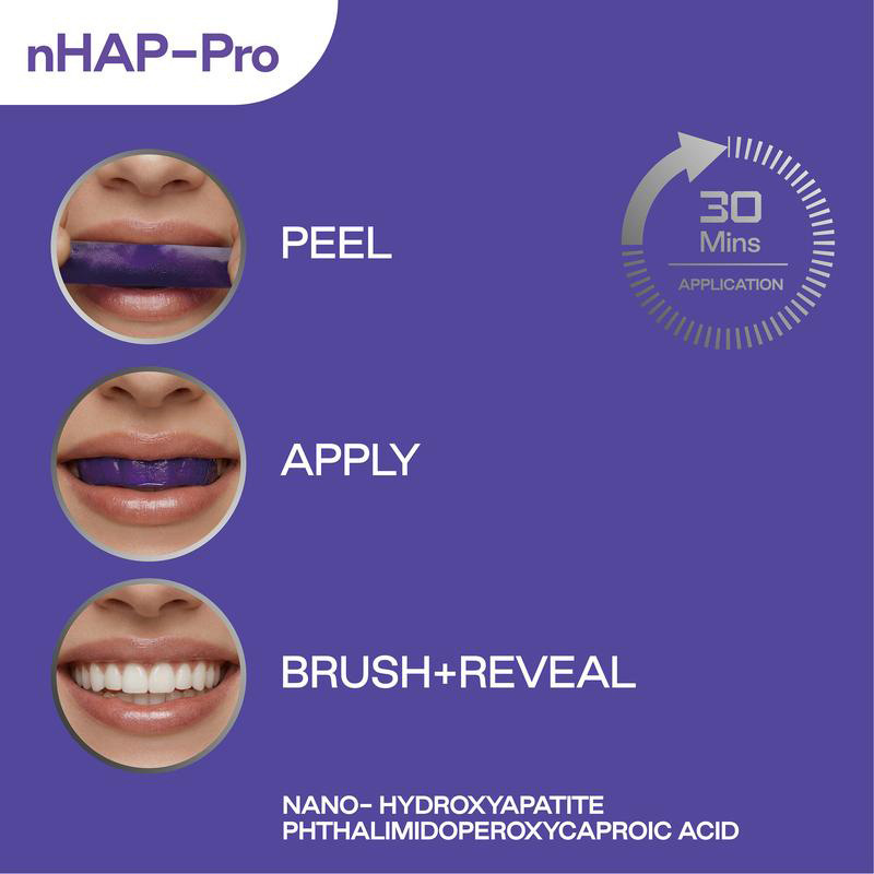แผ่นฟอกสีฟันสีม่วง 14 ชิ้น ปลอ - Teeth Whitening Effective บทวิจารณ์และราคา