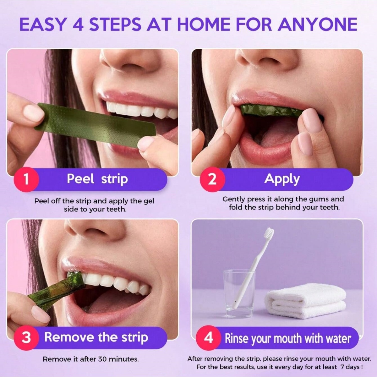 ดีลักซ์สติกเกอร์ฟอกสีฟัน 7/14/ - Teeth Whitening Hismile บทวิจารณ์และราคา
