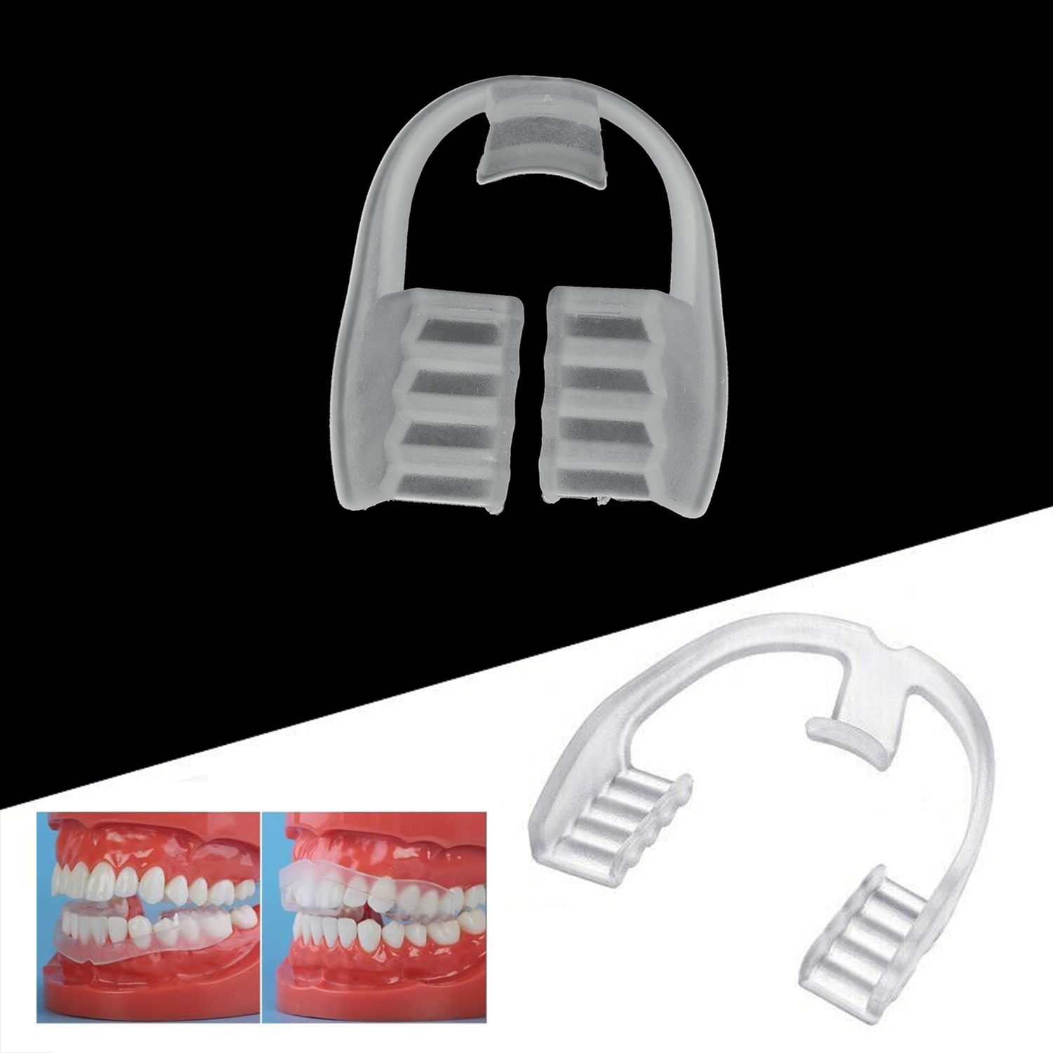 อุปกรณ์ป้องกันฟันกัด 2 ชิ้น WE - Teeth Whitening Mouth Guard บทวิจารณ์และราคา