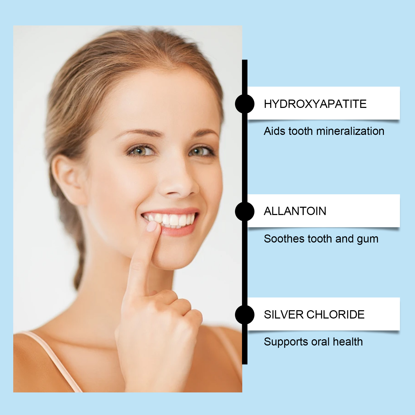 น้ำยาดูแลฟัน ไฮดรอกซีอะพาไทต์  - Teeth Whitening Effective บทวิจารณ์และราคา