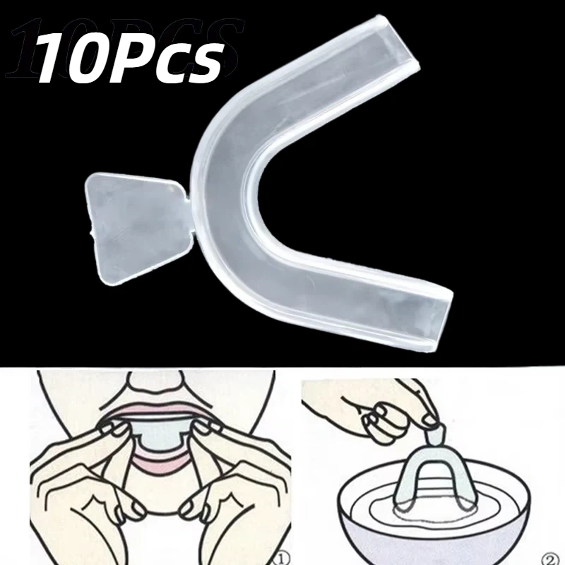 ชุด 10 ชิ้น/เซ็ต ที่ครอบฟันซิล - Teeth Whitening Mouth Guard บทวิจารณ์และราคา