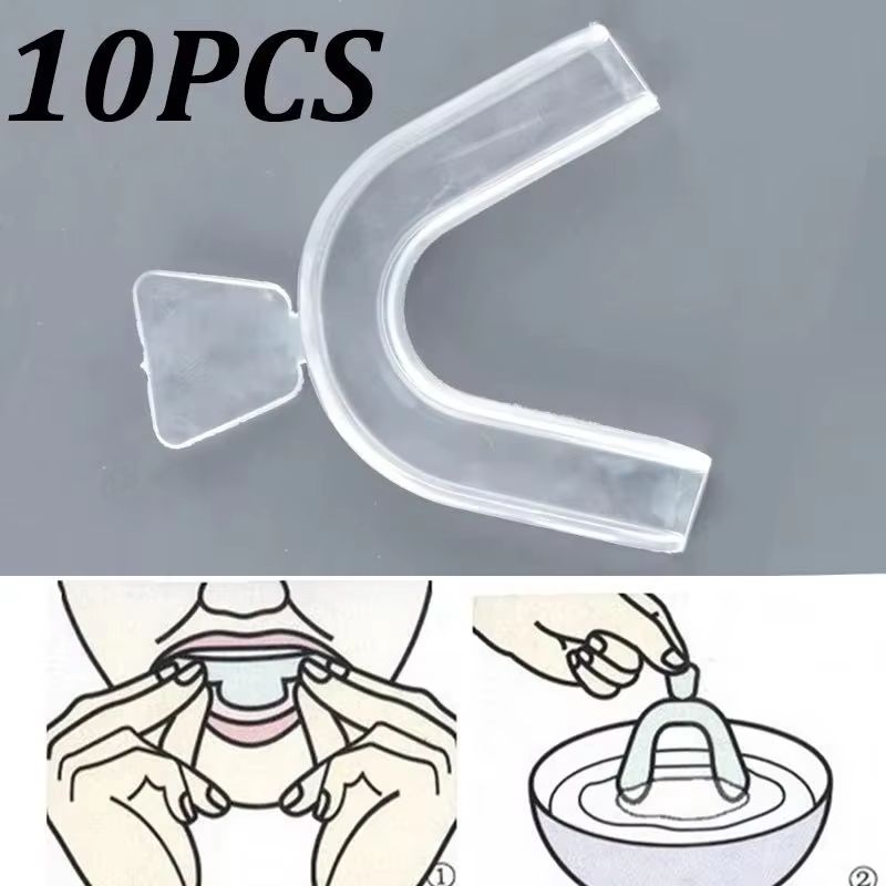 10 ชิ้น ที่ครอบฟันซิลิโคน ป้อง - Teeth Whitening Mouth Guard บทวิจารณ์และราคา