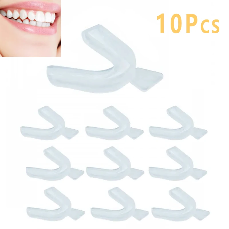 10 ชิ้น ที่ครอบฟันซิลิโคน ป้อง - Teeth Whitening Mouth Guard บทวิจารณ์และราคา